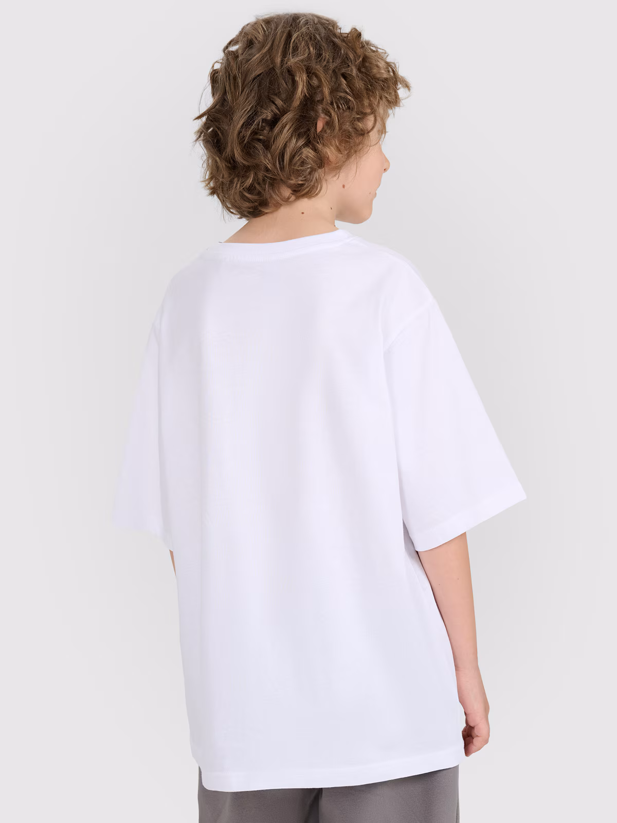 T-shirt regular z nadrukiem dziecięcy - biały