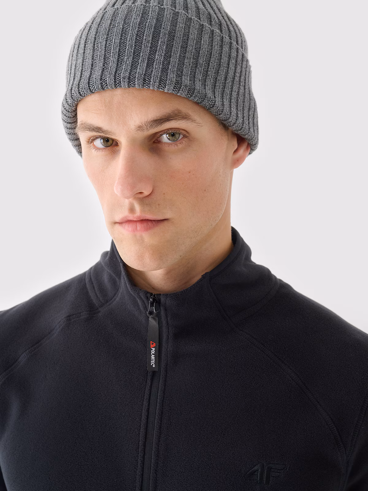 Polar ze stójką regular męski - czarny