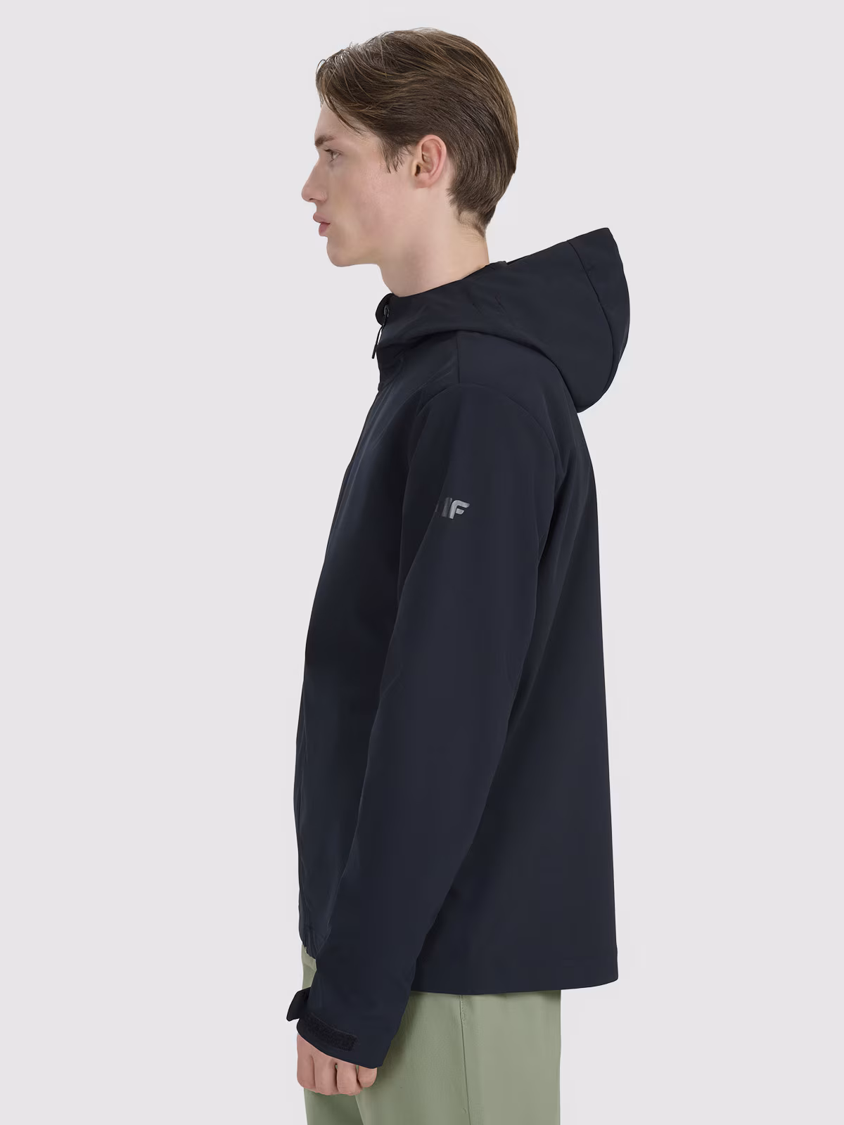 Kurtka softshell wiatroodporna membrana 5000 męska - czarna