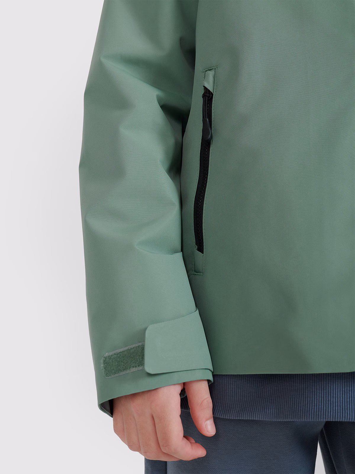 Kurtka przejściowa membrana 5000 dziecięca - czarna