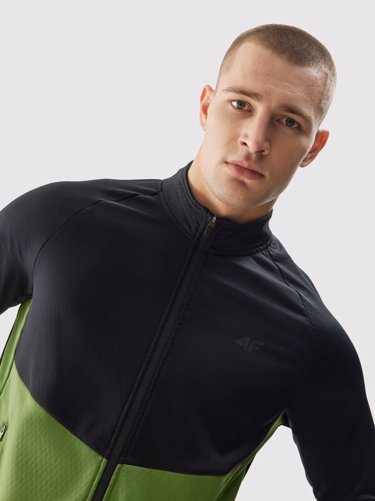 Bluza treningowa rozpinana bez kaptura męska