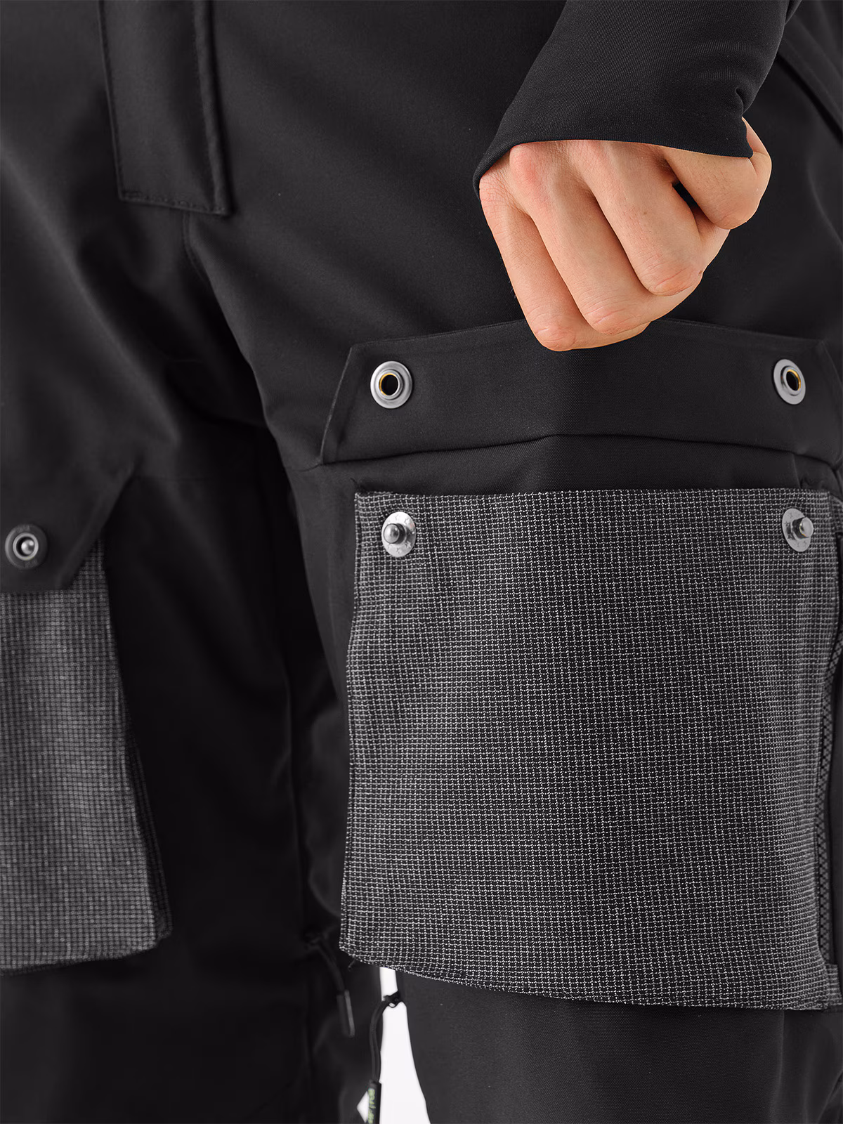 Spodnie snowboardowe membrana 10000 męskie - czarne