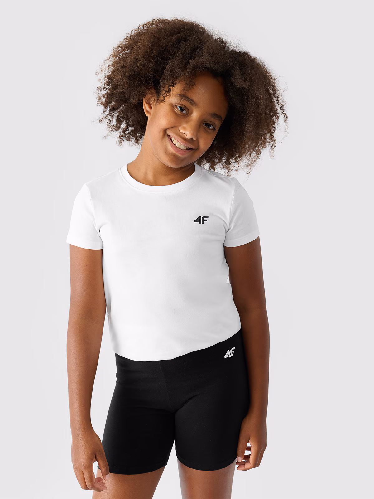 Komplet sportowy na WF (koszulka+spodenki+worek) dziewczęcy - multikolor