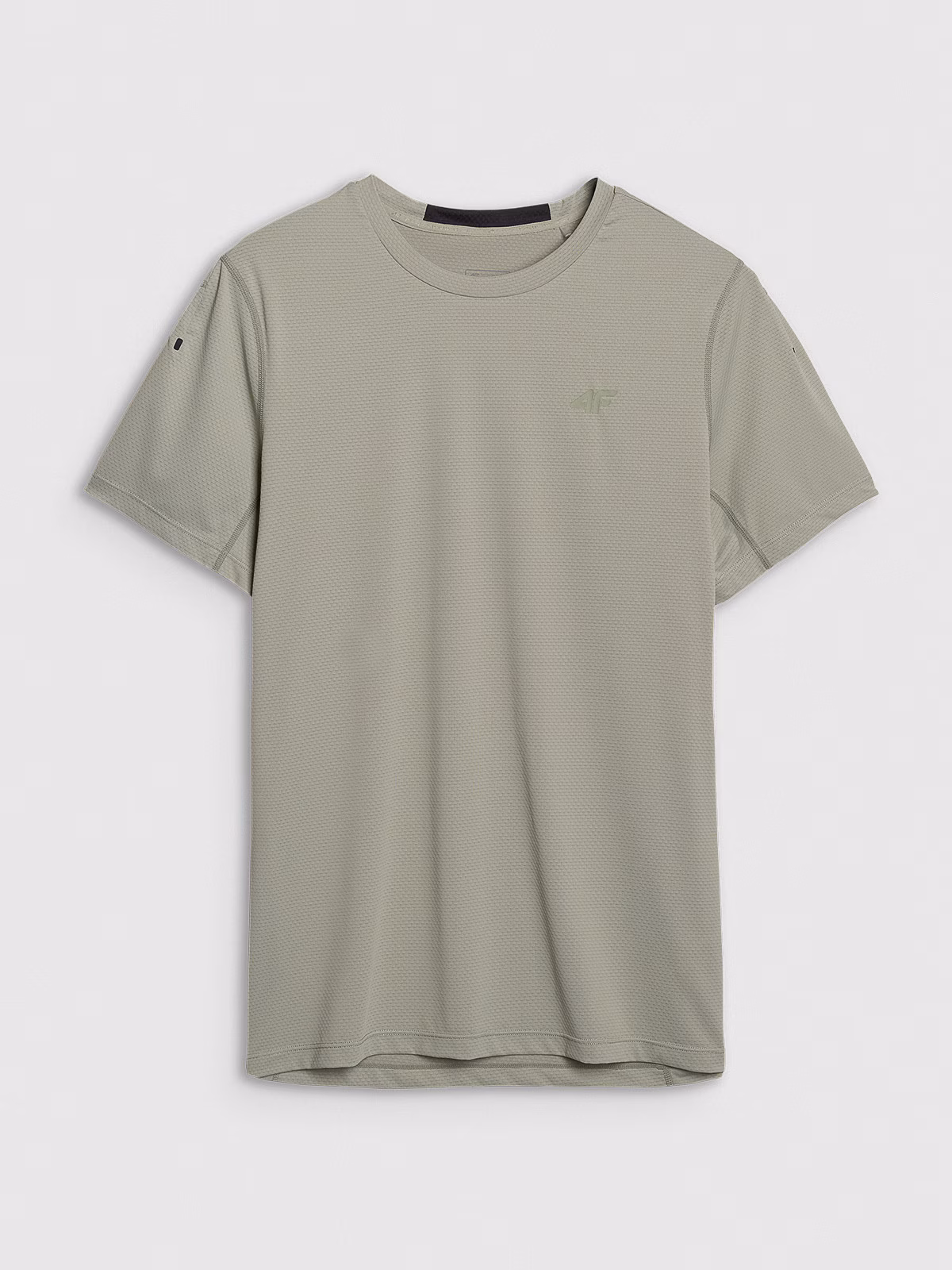 Koszulka treningowa regular szybkoschnąca męska - khaki