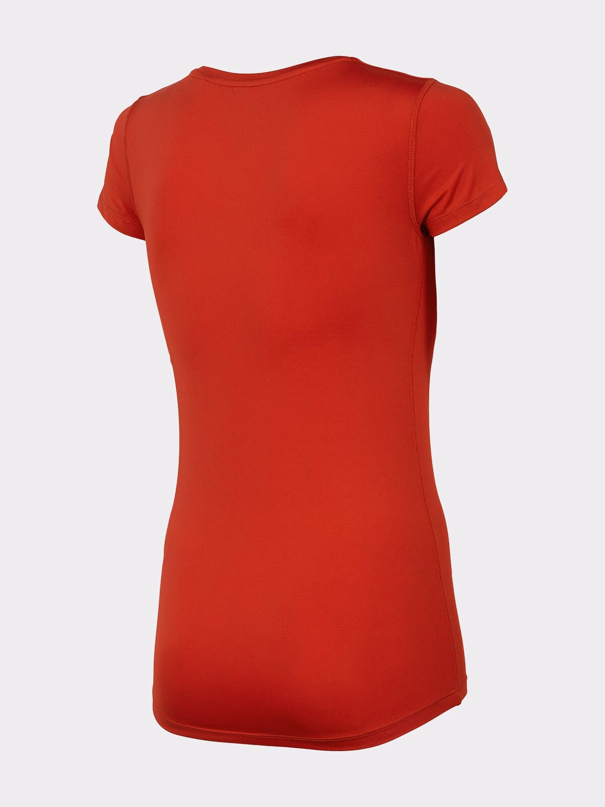 Koszulka treningowa regular szybkoschnąca damska - czerwona