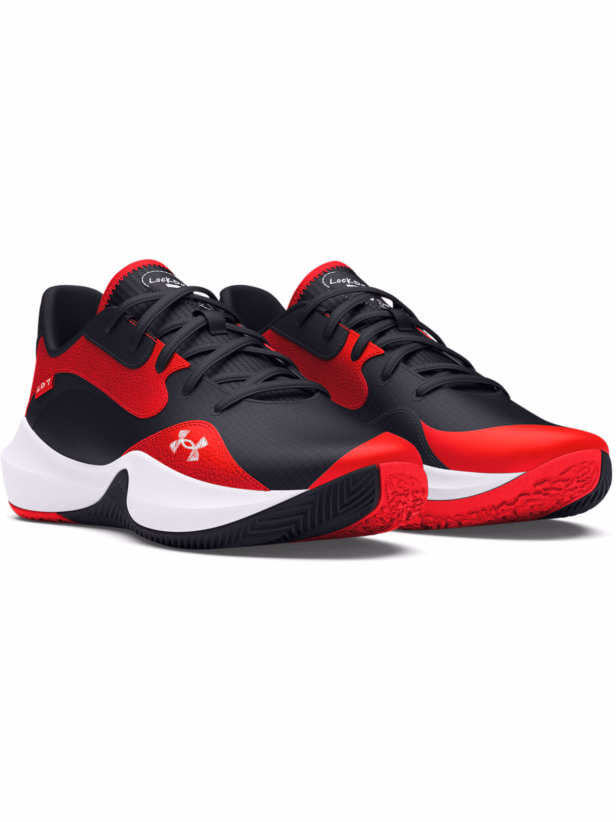 Buty do koszykówki uniseks Under Armour UA Lockdown 7 Low - niebieskie
