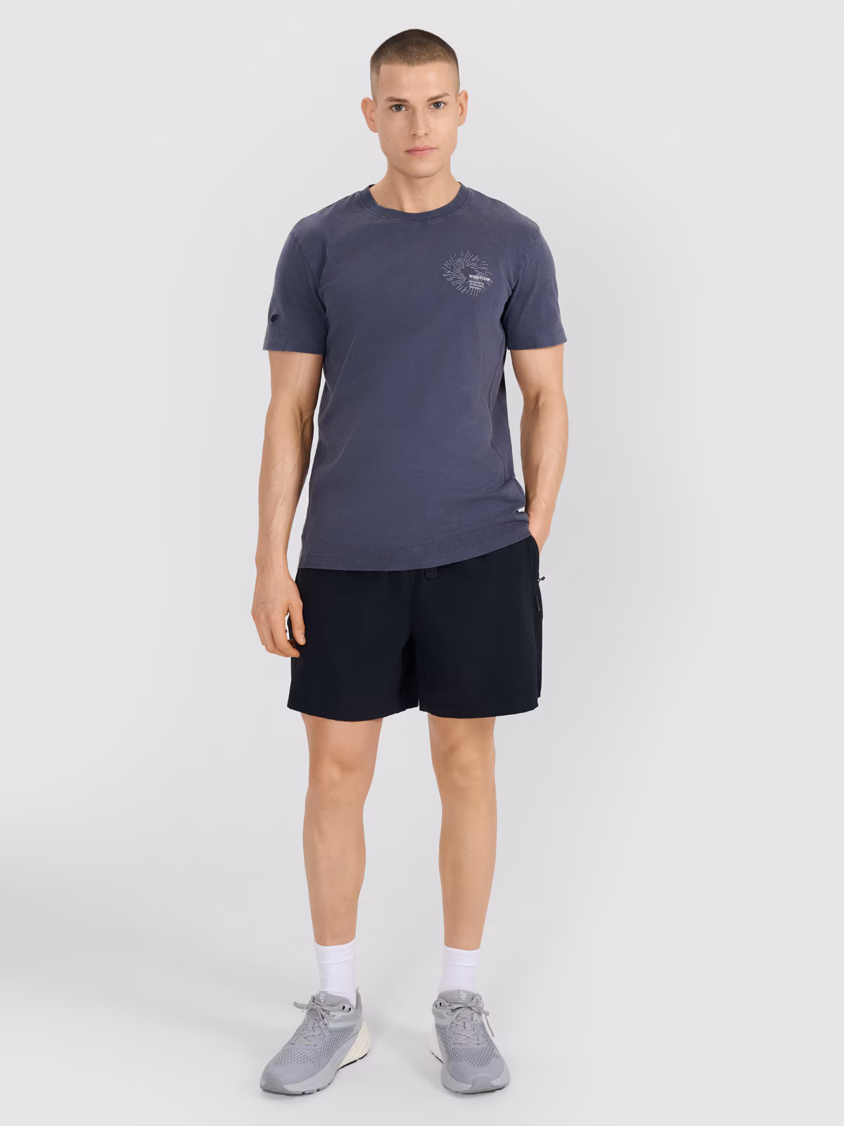 Spodenki casual męskie - czarne