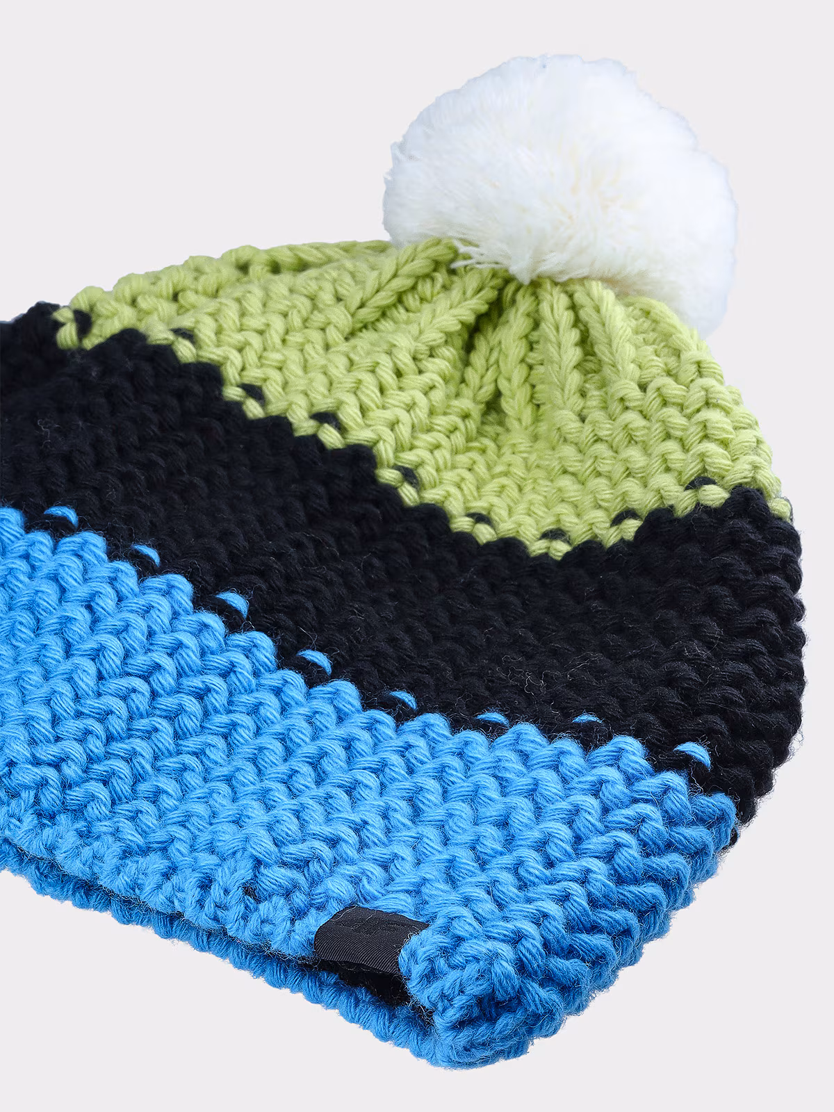 Czapka zimowa z pomponem męska - niebieska