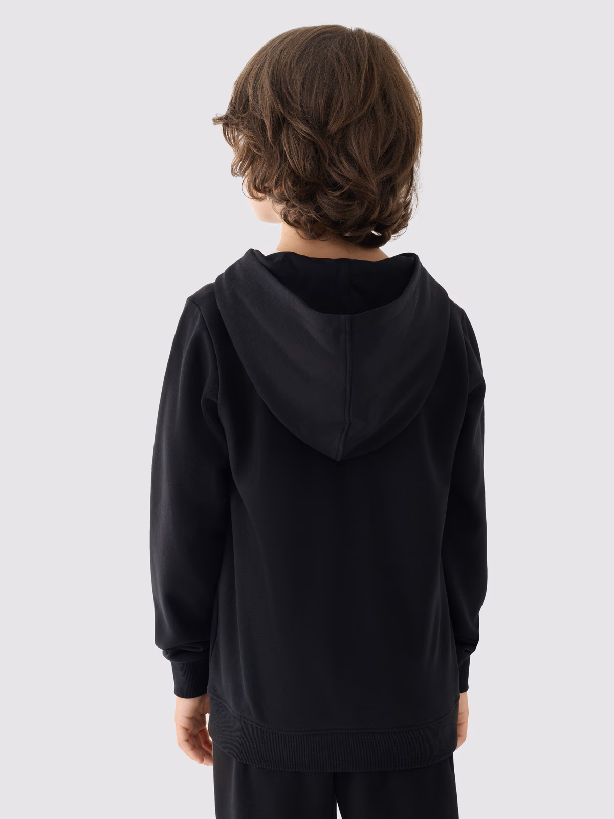 Bluza dresowa nierozpinana z kapturem chłopięca - niebieska