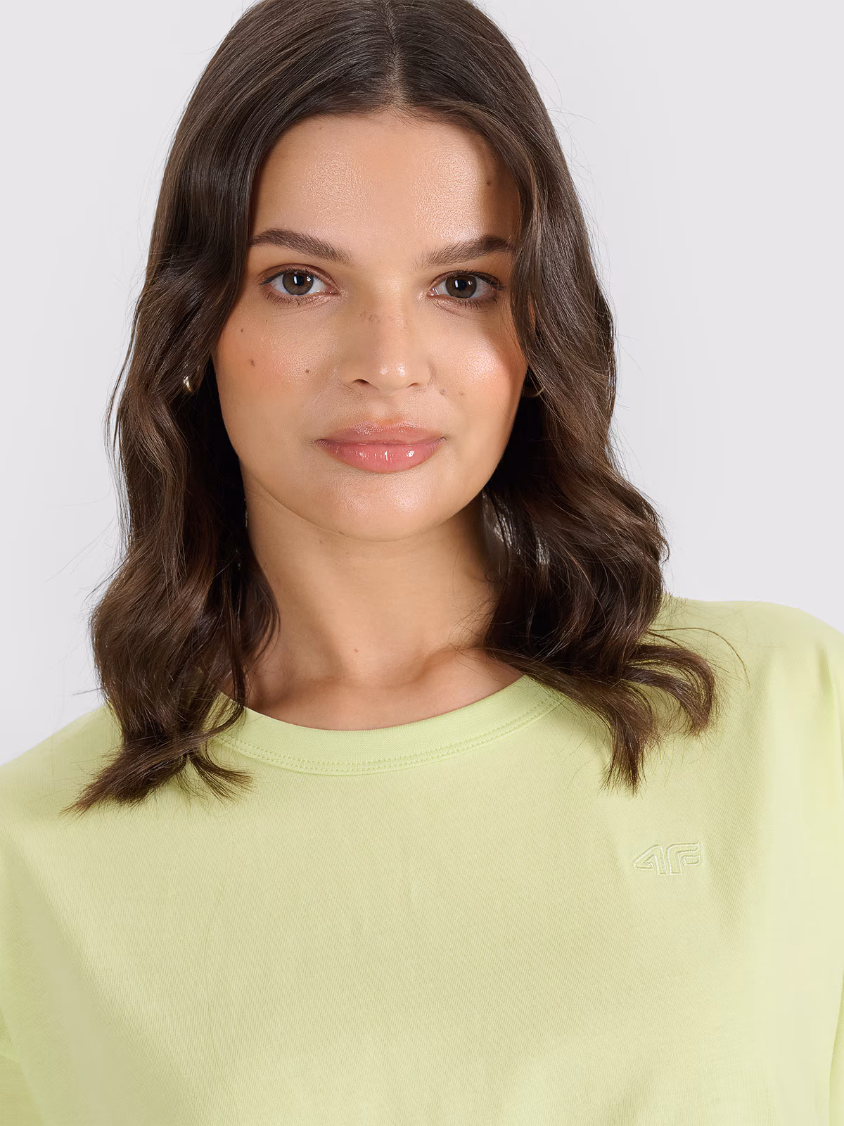 T-shirt oversize gładki uniseks - szary