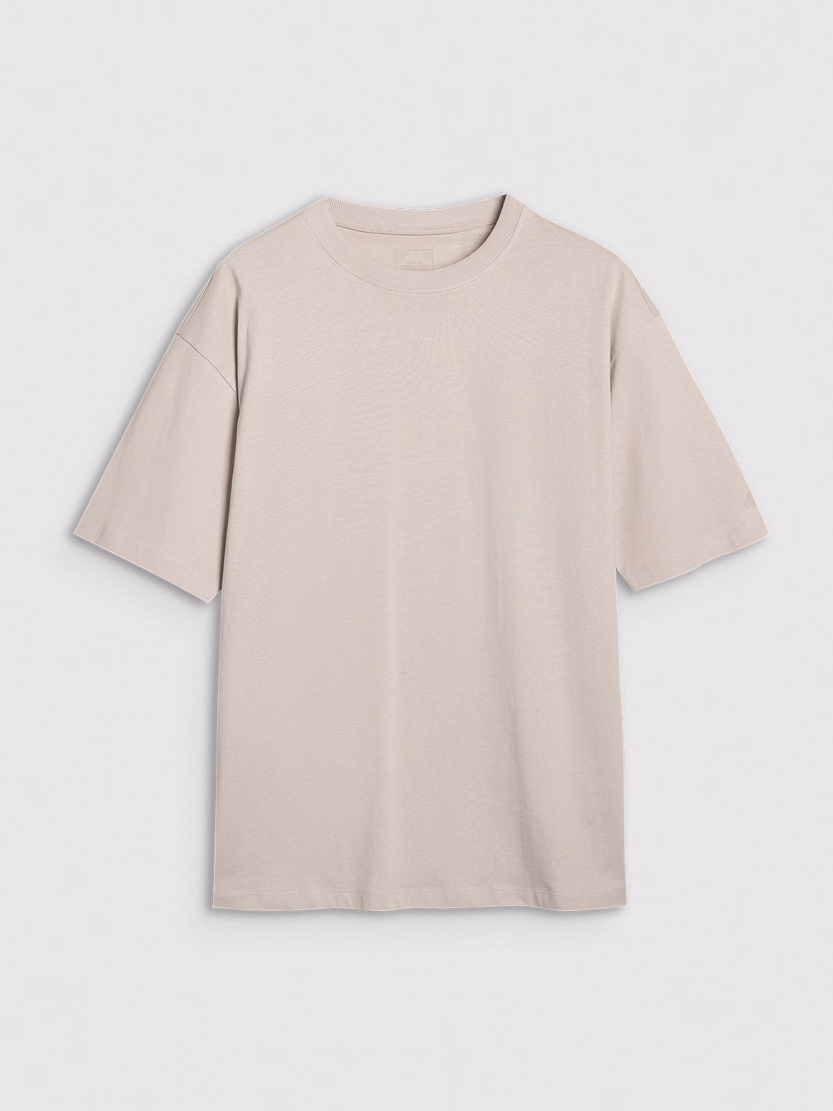 T-shirt oversize gładki damski - biały