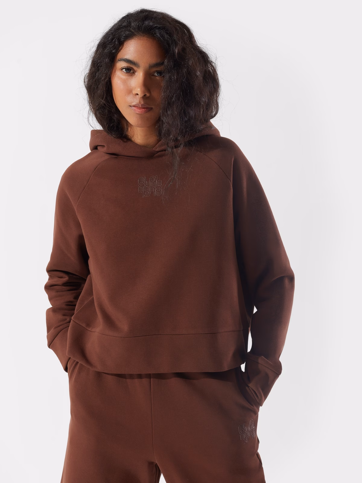 Bluza dresowa z bawełną organiczną damska 4F x Anna Lewandowska