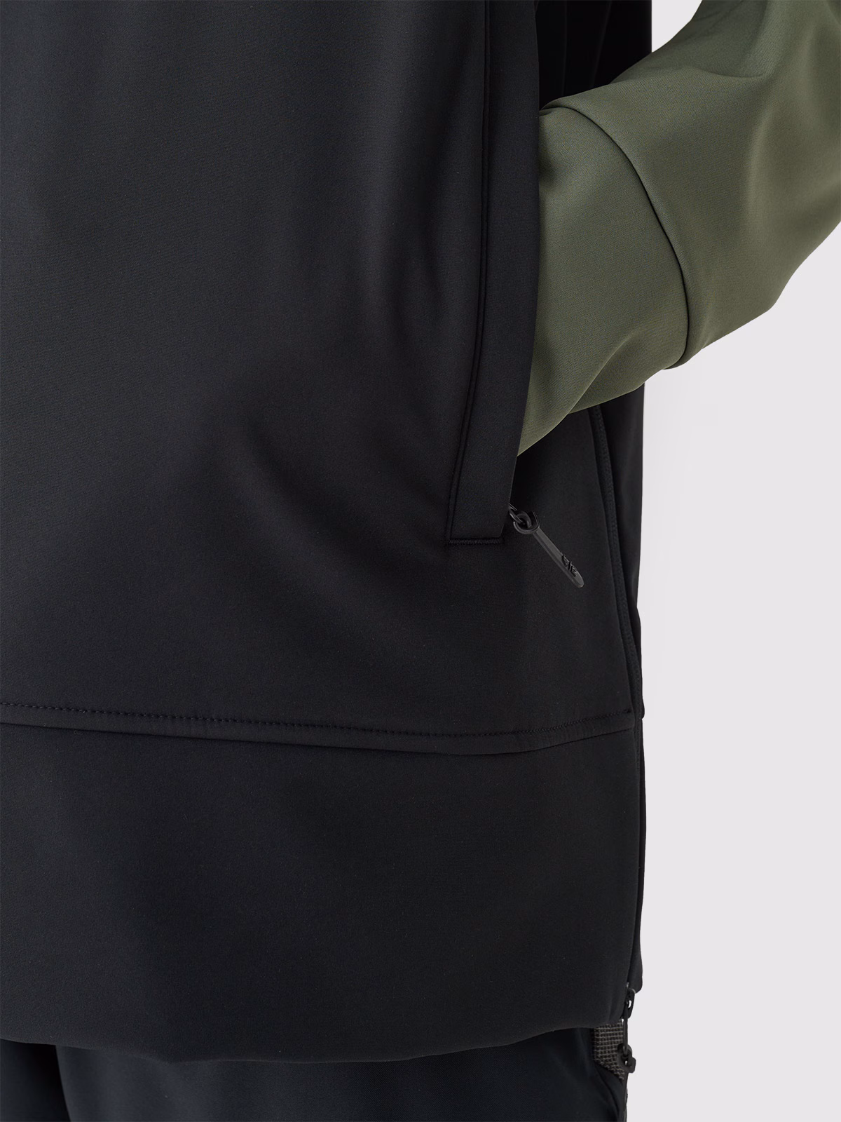 Długa bluza snowboardowa z softshellu membrana 5000 męska - granatowa