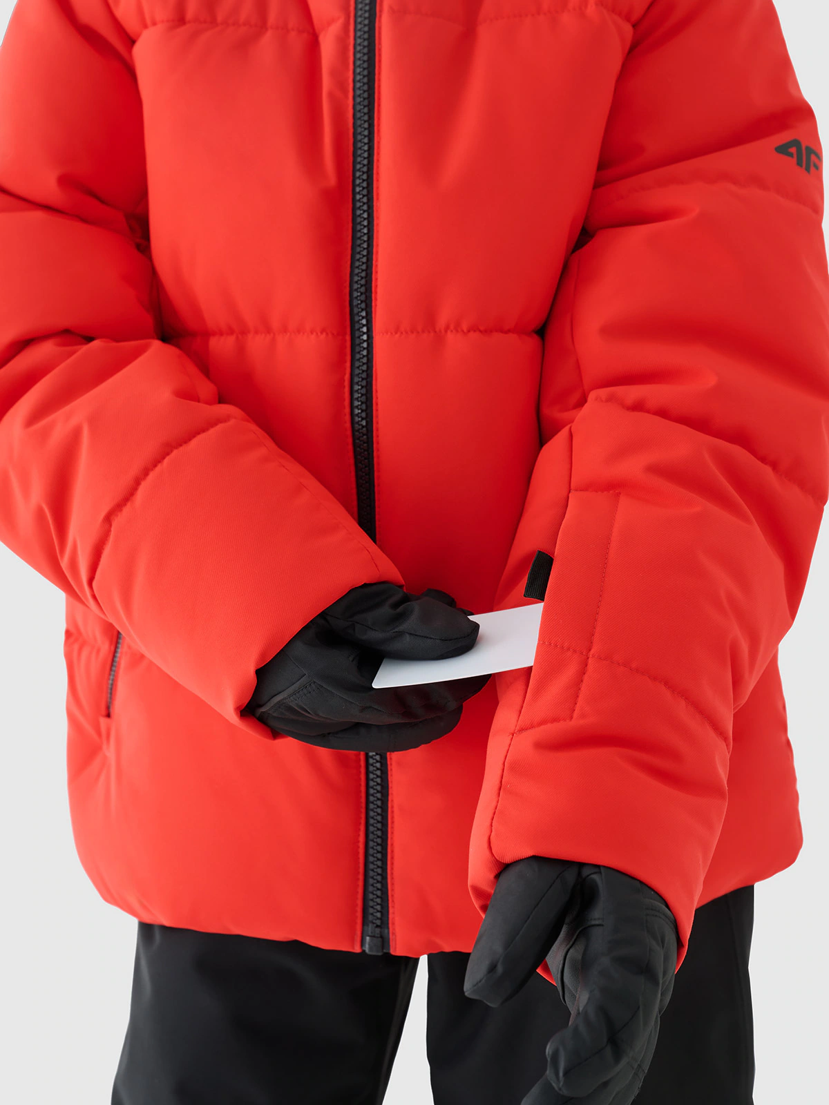 Kurtka narciarska membrana 5000 chłopięca - czerwona