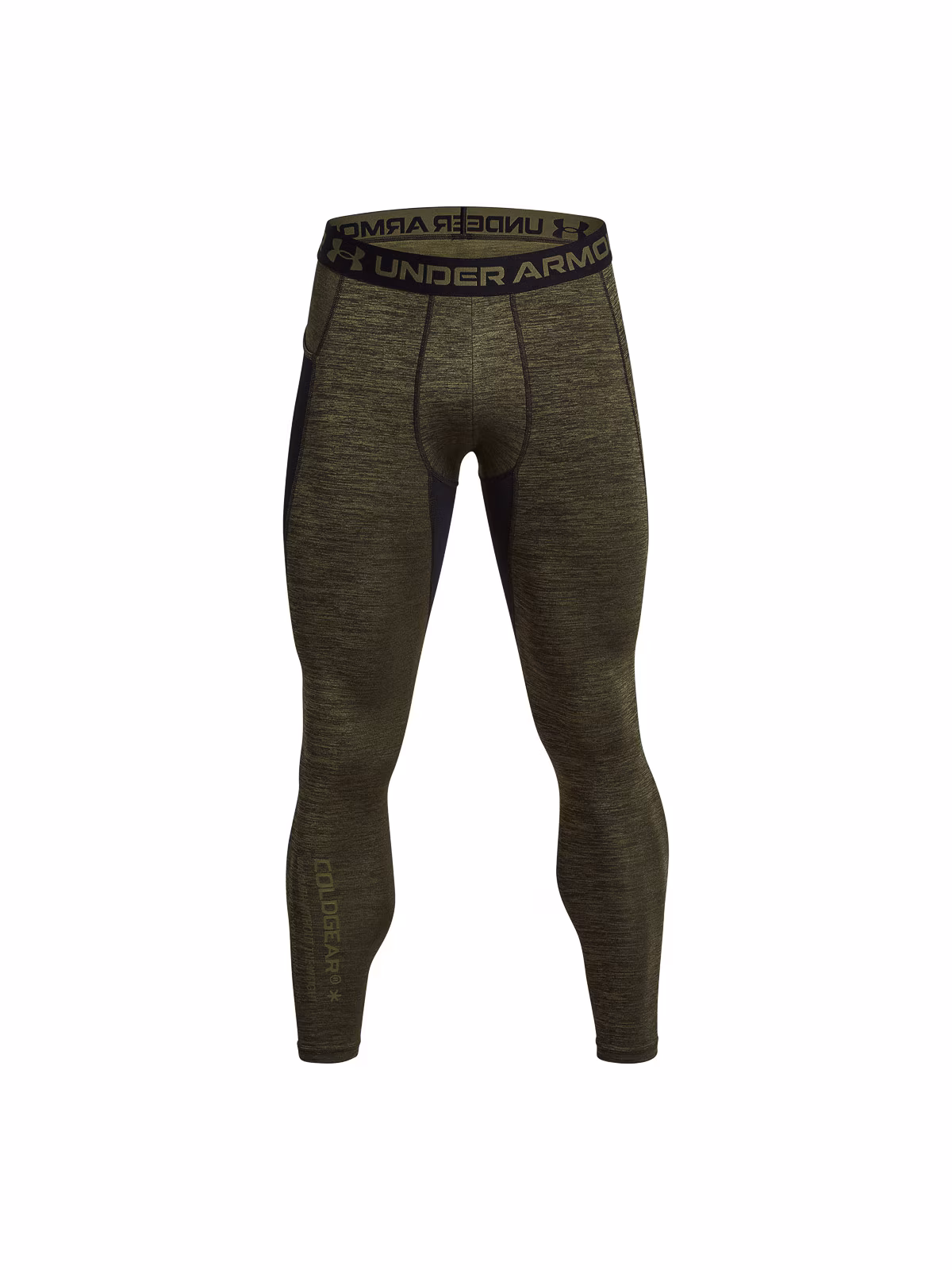 Legginsy treningowe męskie Under Armour UA CG Armour Twist Lgs - khaki