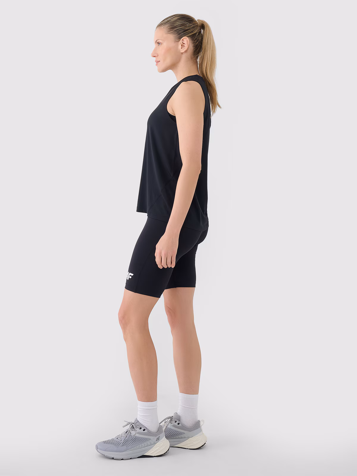 Legginsy kolarki treningowe damskie - niebieskie