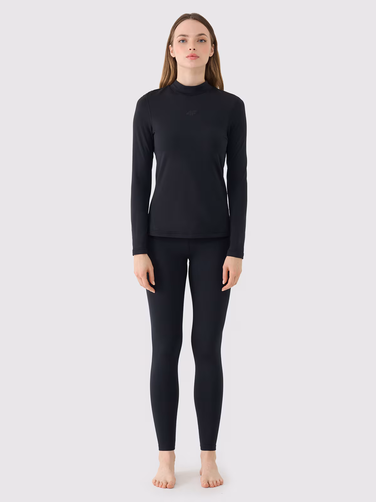 Bielizna termiczna drapana (dół) damska - czarna