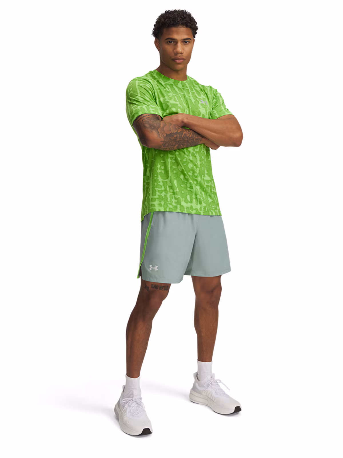 Spodenki do biegania męskie Under Armour UA Launch 7'' Shorts - szare