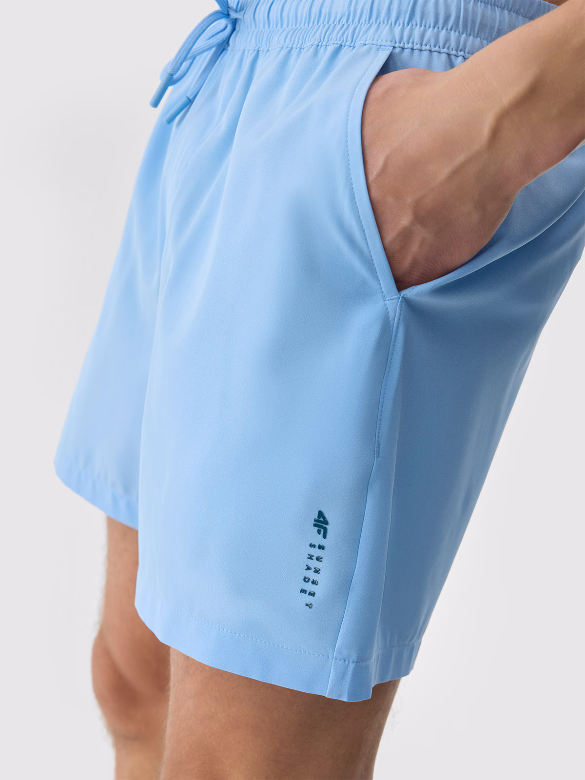 Spodenki plażowe męskie - pomarańczowe