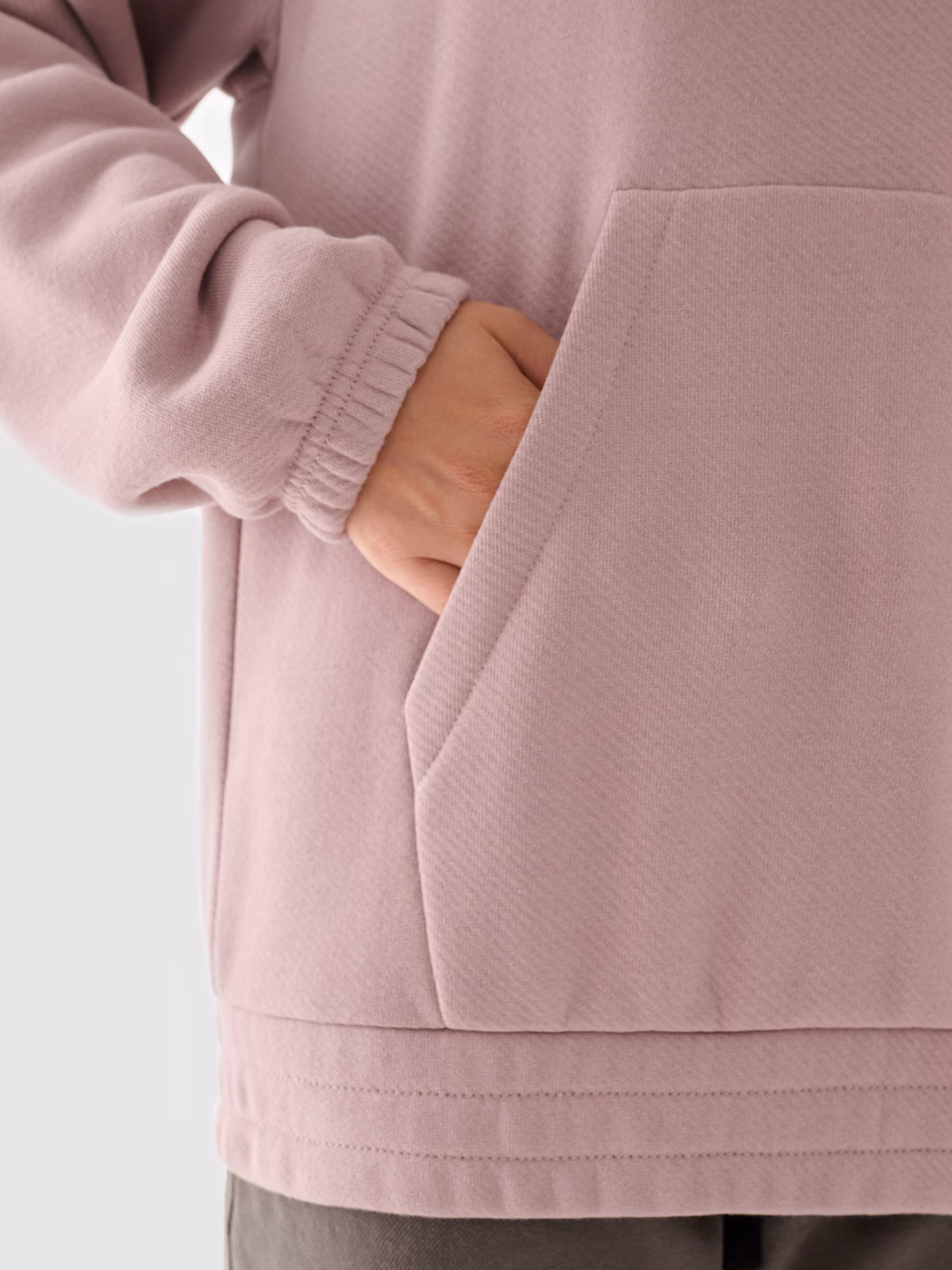 Bluza dresowa nierozpinana z kapturem damska Outhorn - różowa