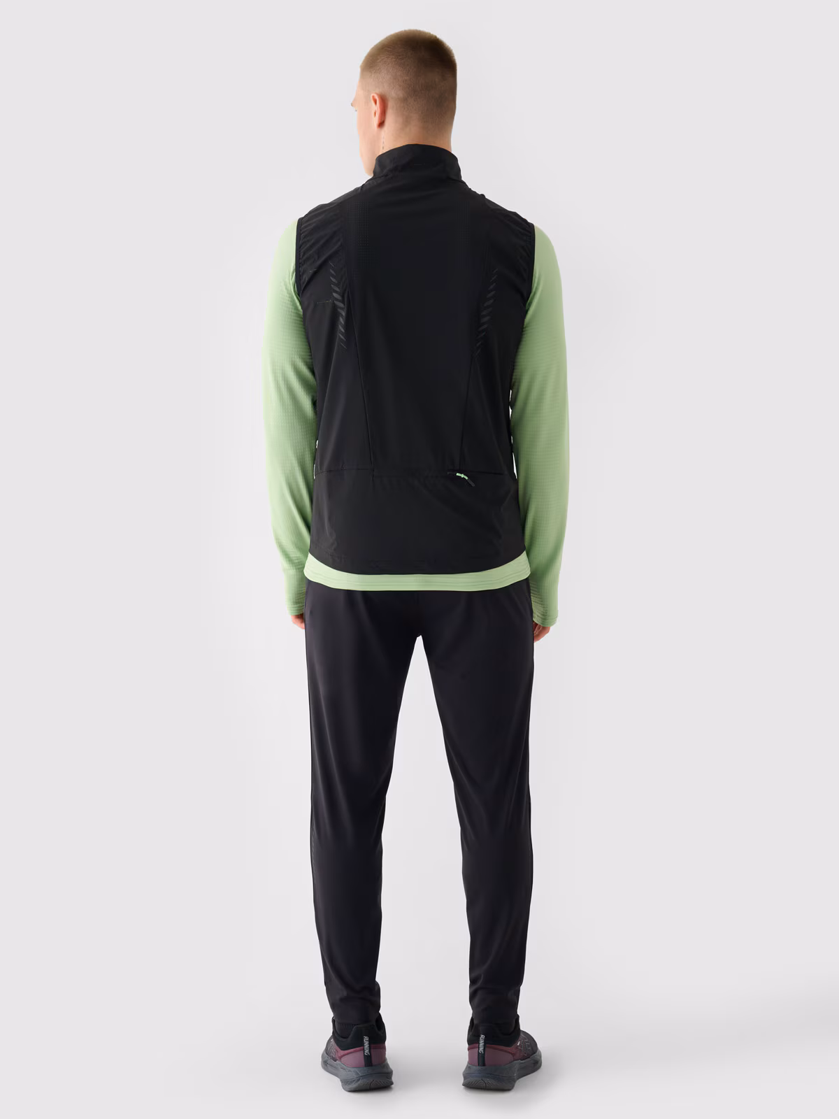 Spodnie do biegania szybkoschnące męskie - szare