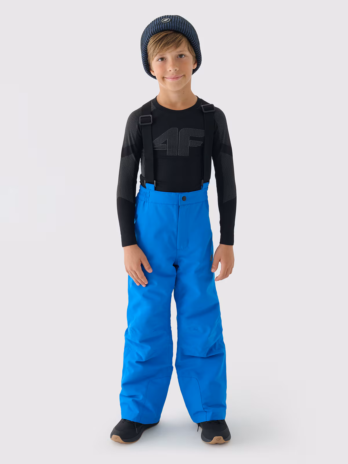 Spodnie narciarskie membrana 5000 chłopięce - niebieskie