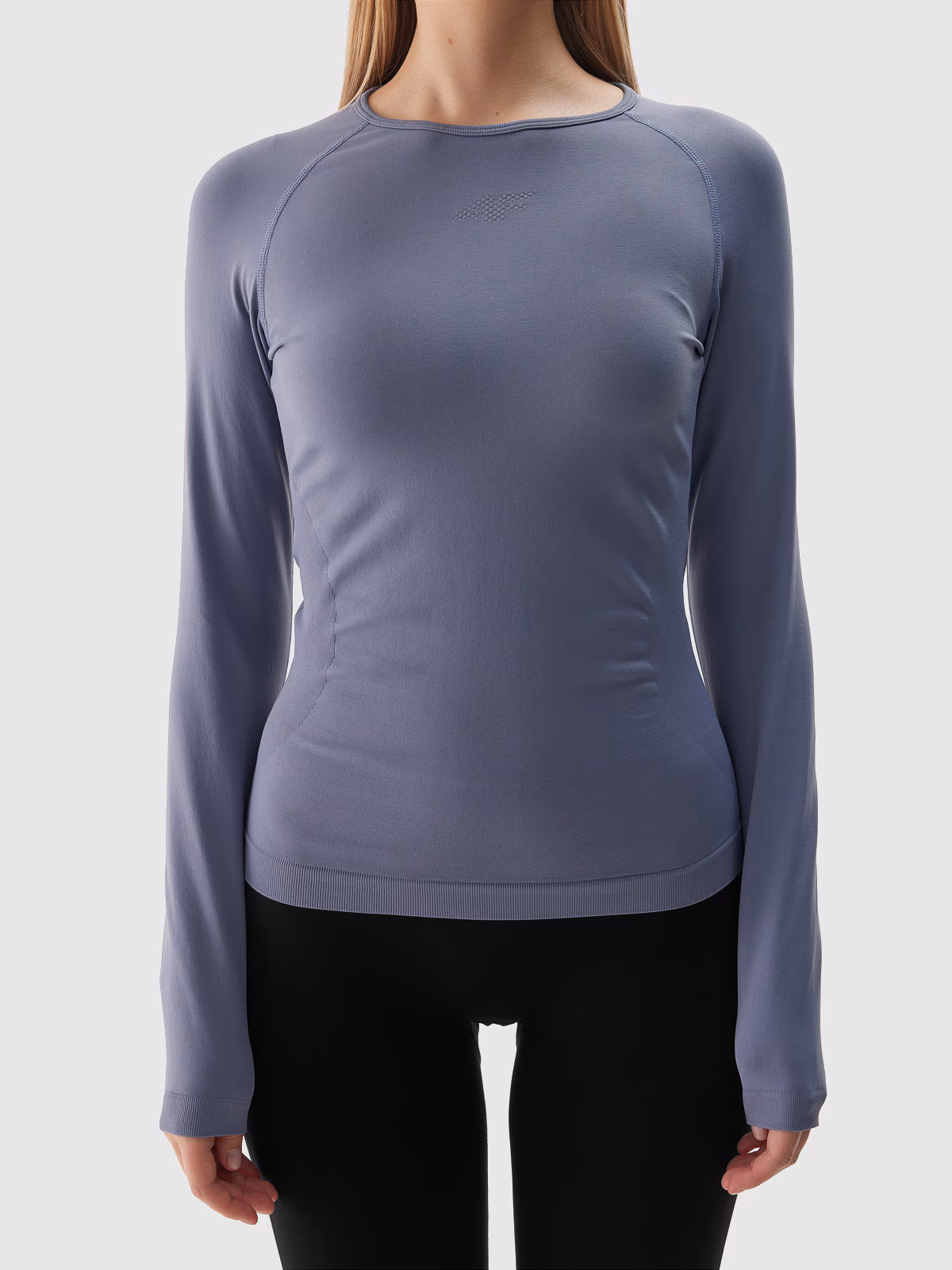 Bielizna termoaktywna bezszwowa (góra) damska - czarna