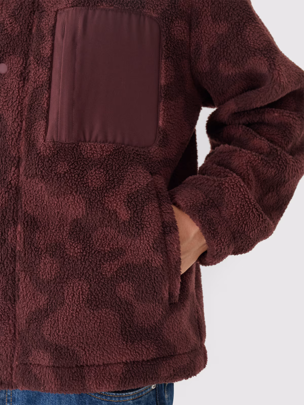 Polar sherpa rozpinany ze stójką męski Outhorn - granatowy