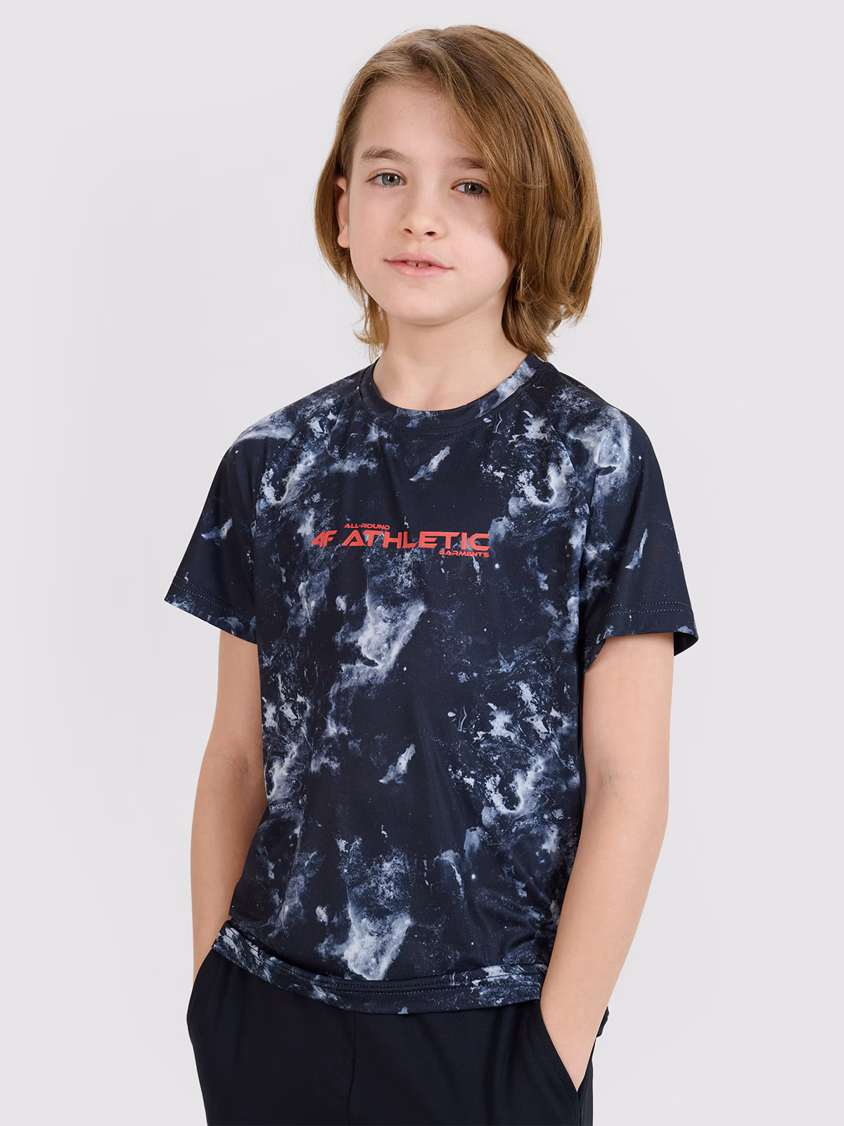 T-shirt sportowy szybkoschnący chłopięcy - multikolor