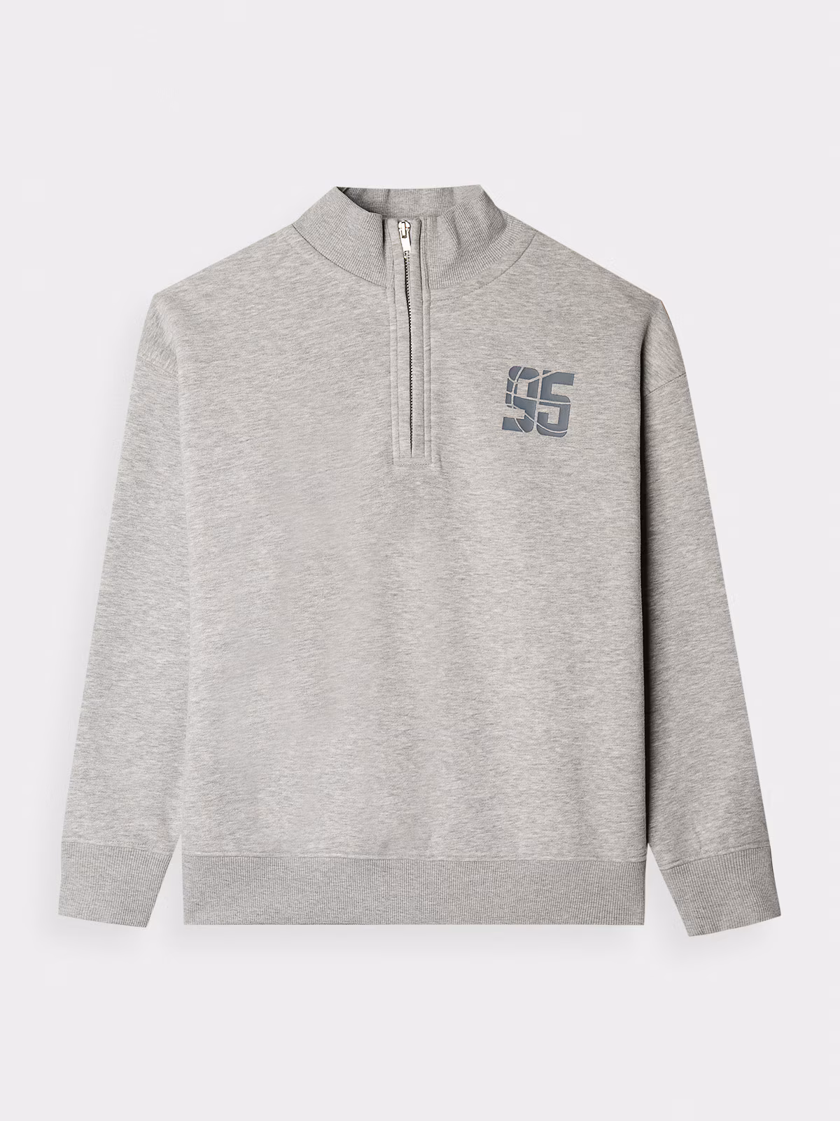 Bluza dresowa nierozpinana bez kaptura chłopięca - szara