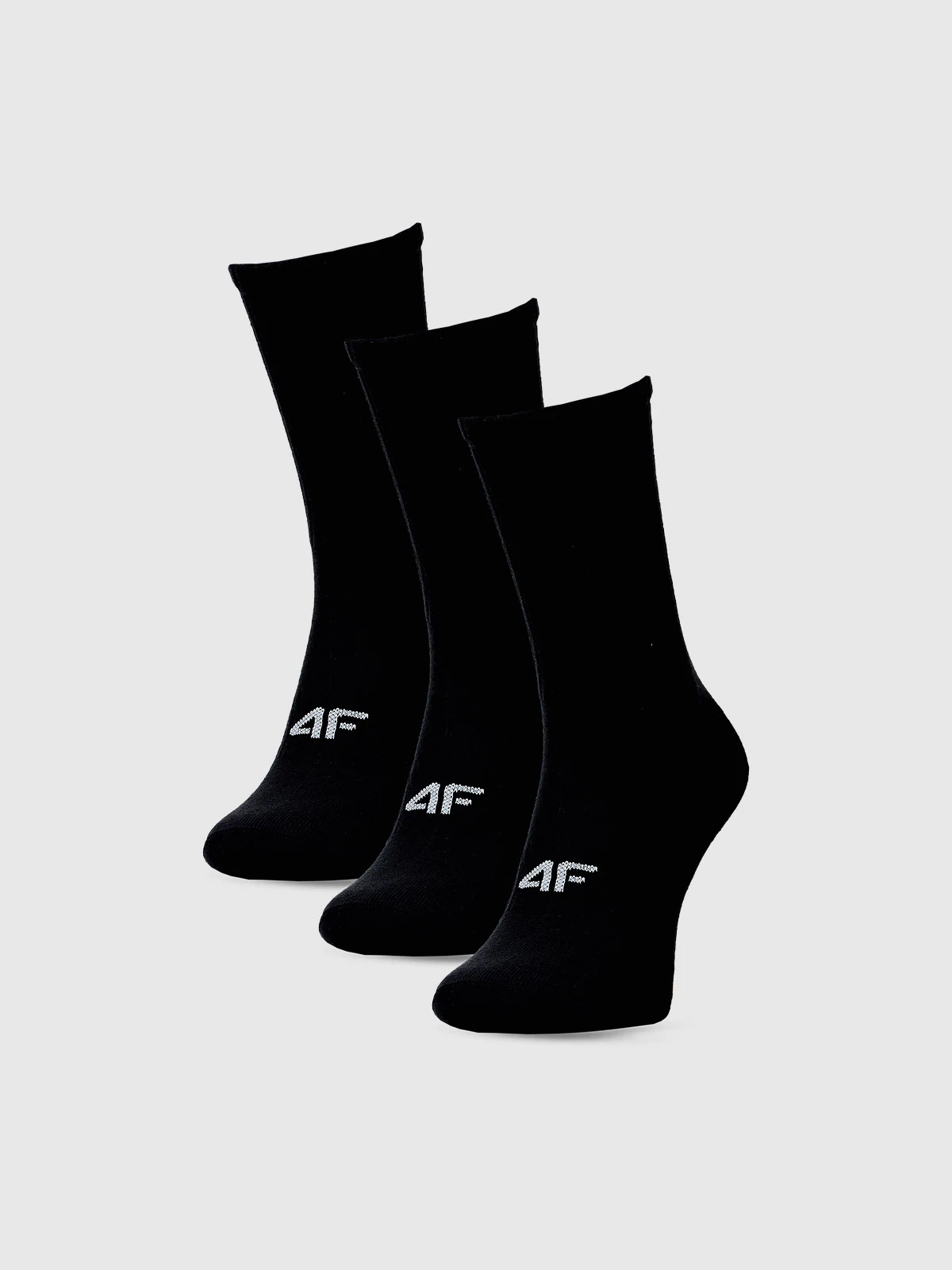 Skarpety casual za kostkę (3-pack) damskie - czarne