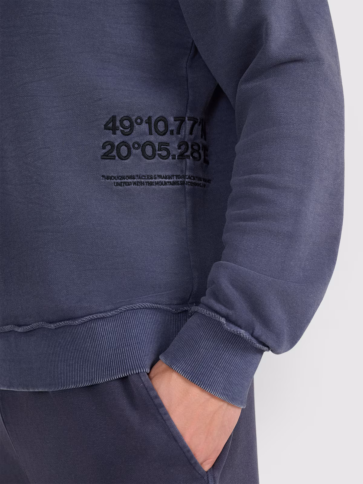 Bluza dresowa nierozpinana bez kaptura męska - szara