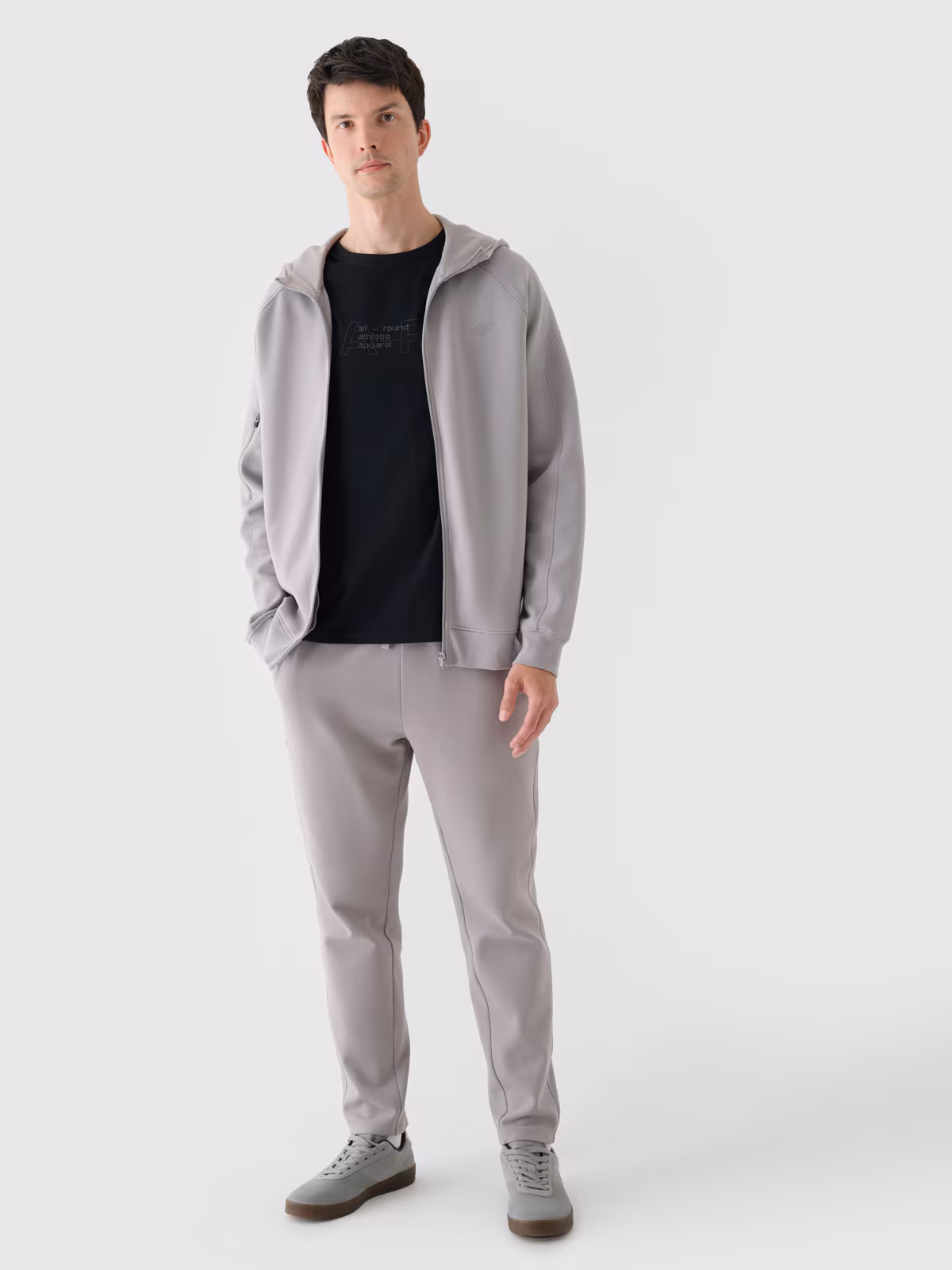 Spodnie dresowe męskie - szare