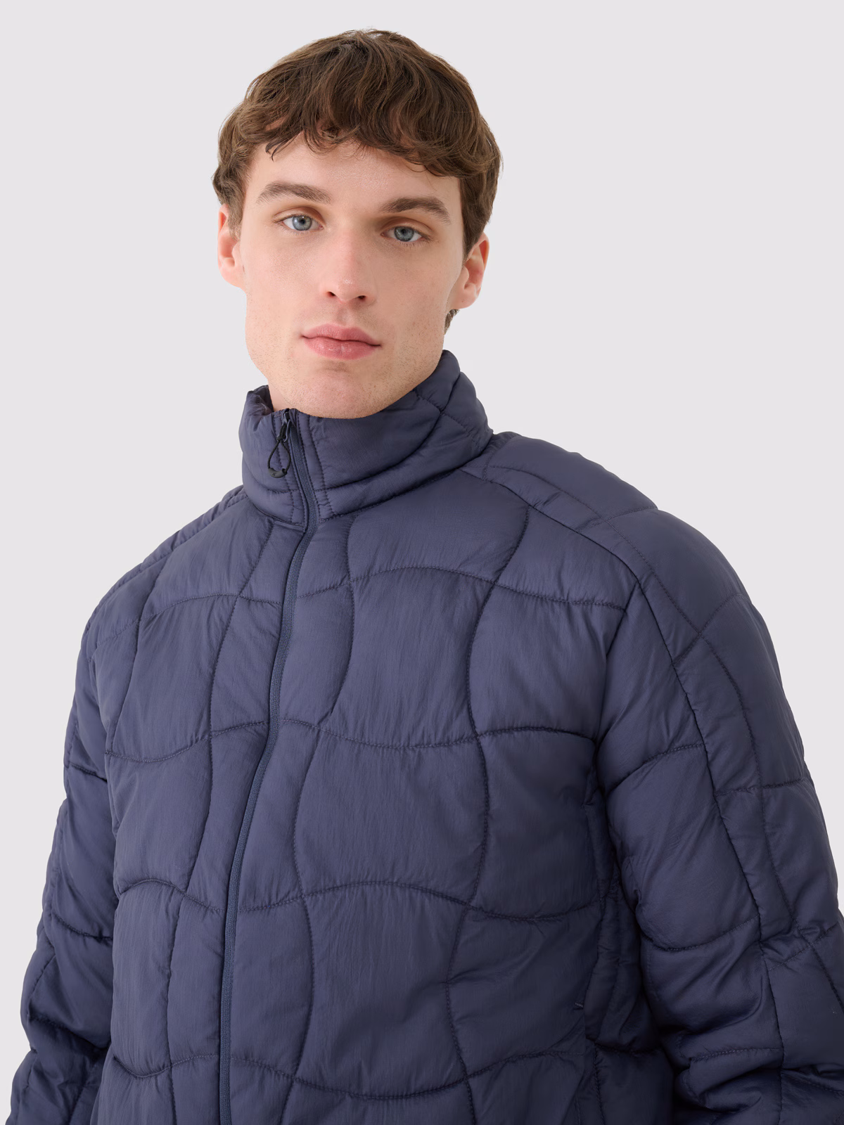 Kurtka puchowa trekkingowa z wypełnieniem Primaloft Silver męska - niebieska