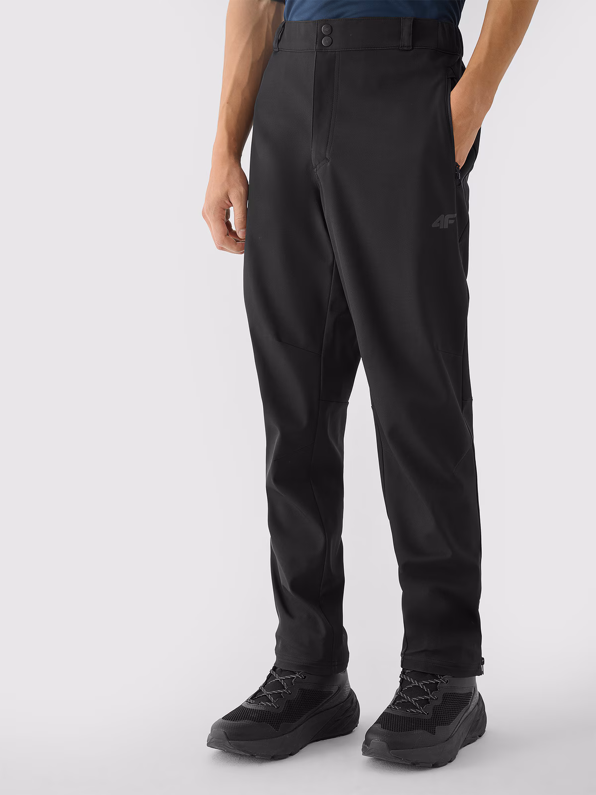 Spodnie softshellowe membrana 5000 męskie - khaki