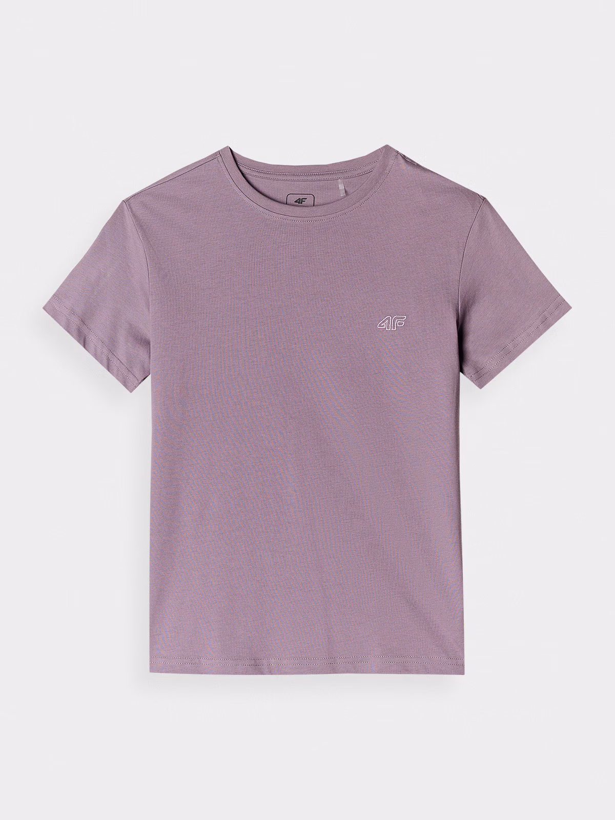 T-shirt gładki dziewczęcy - fioletowy