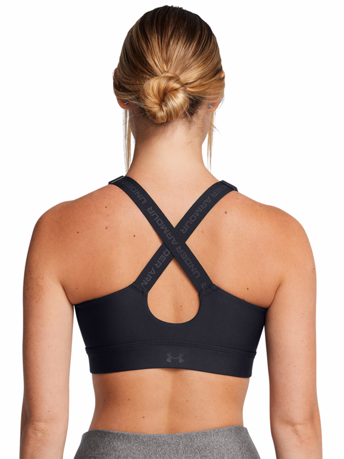 Biustonosz treningowy Under Armour UA Infinity High Zip 2.0 Bra - czarny