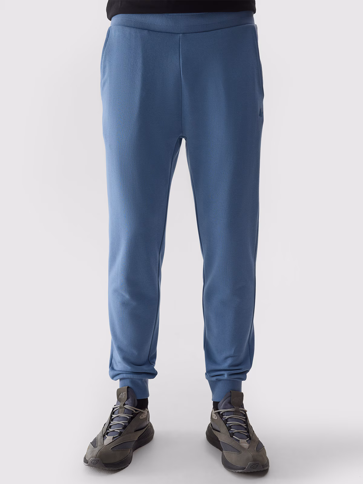 Spodnie dresowe joggery męskie - niebieskie