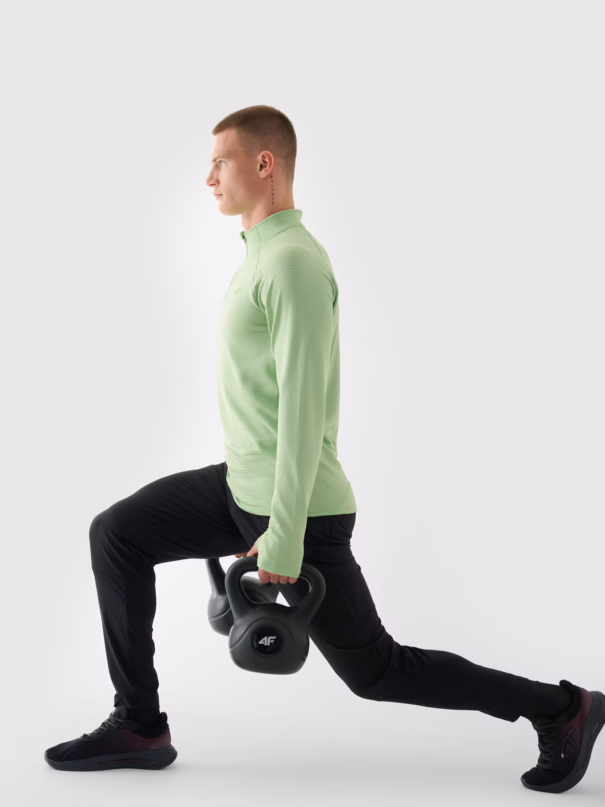 Spodnie do biegania szybkoschnące męskie - szare