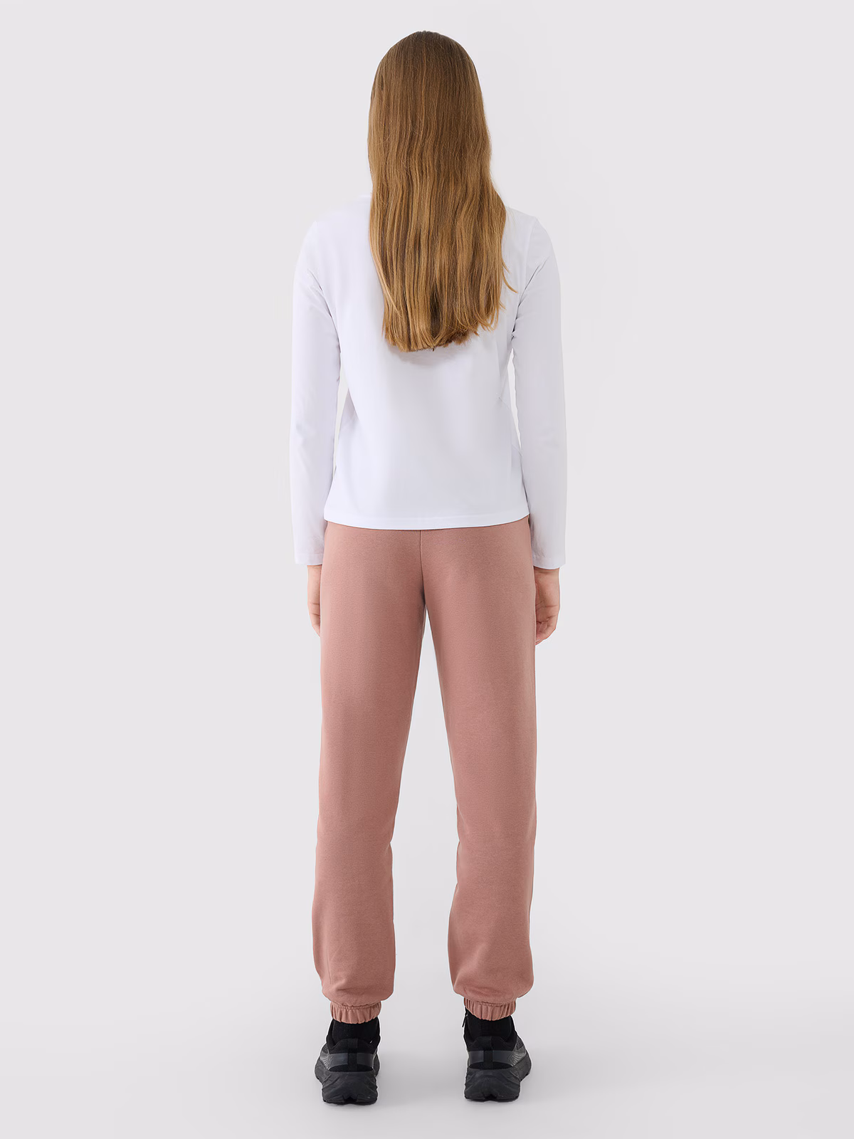 Spodnie dresowe joggery damskie - szare