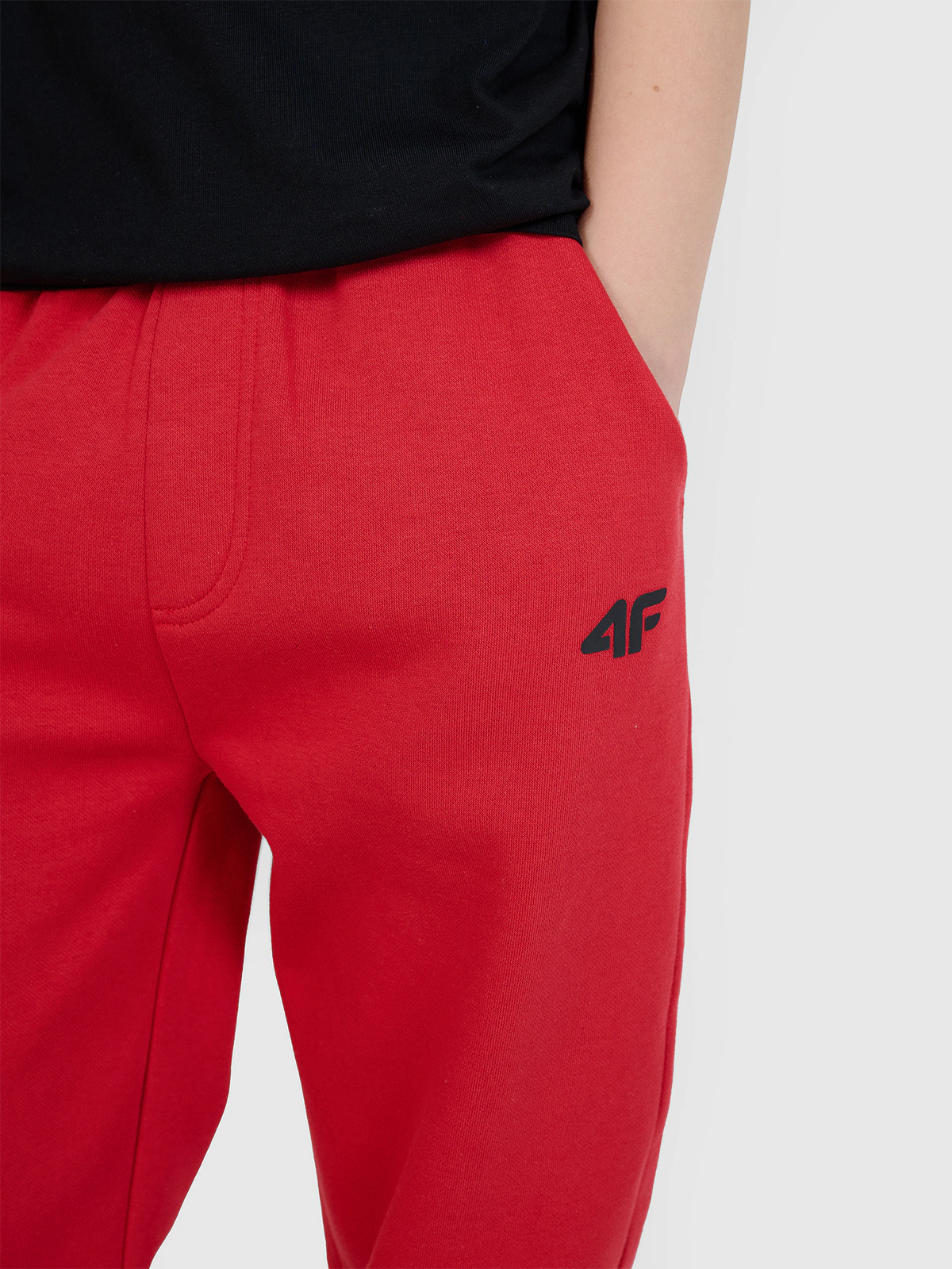 Spodnie dresowe joggery chłopięce - czarne