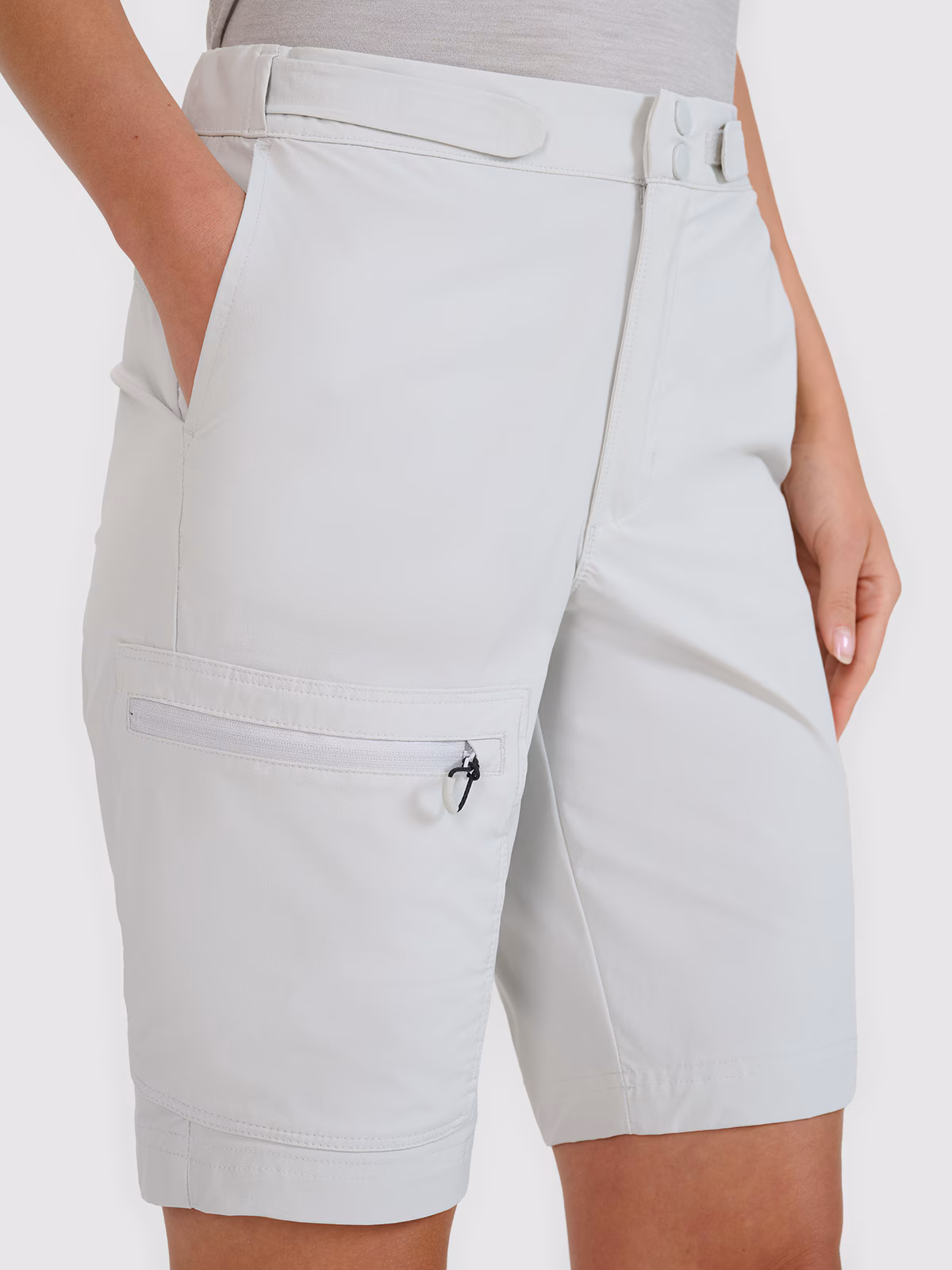 Spodenki trekkingowe szybkoschnące damskie - szare