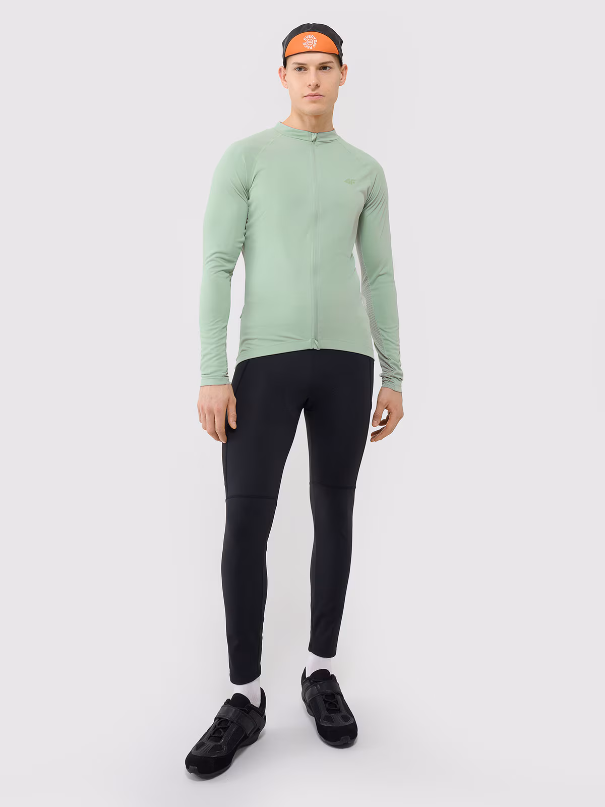 Longsleeve rowerowy szybkoschnący męski - turkusowy