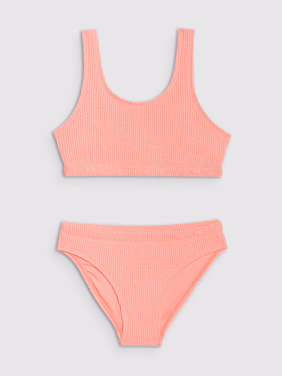 Kostium kąpielowy dwuczęściowy dziewczęcy - beżowy