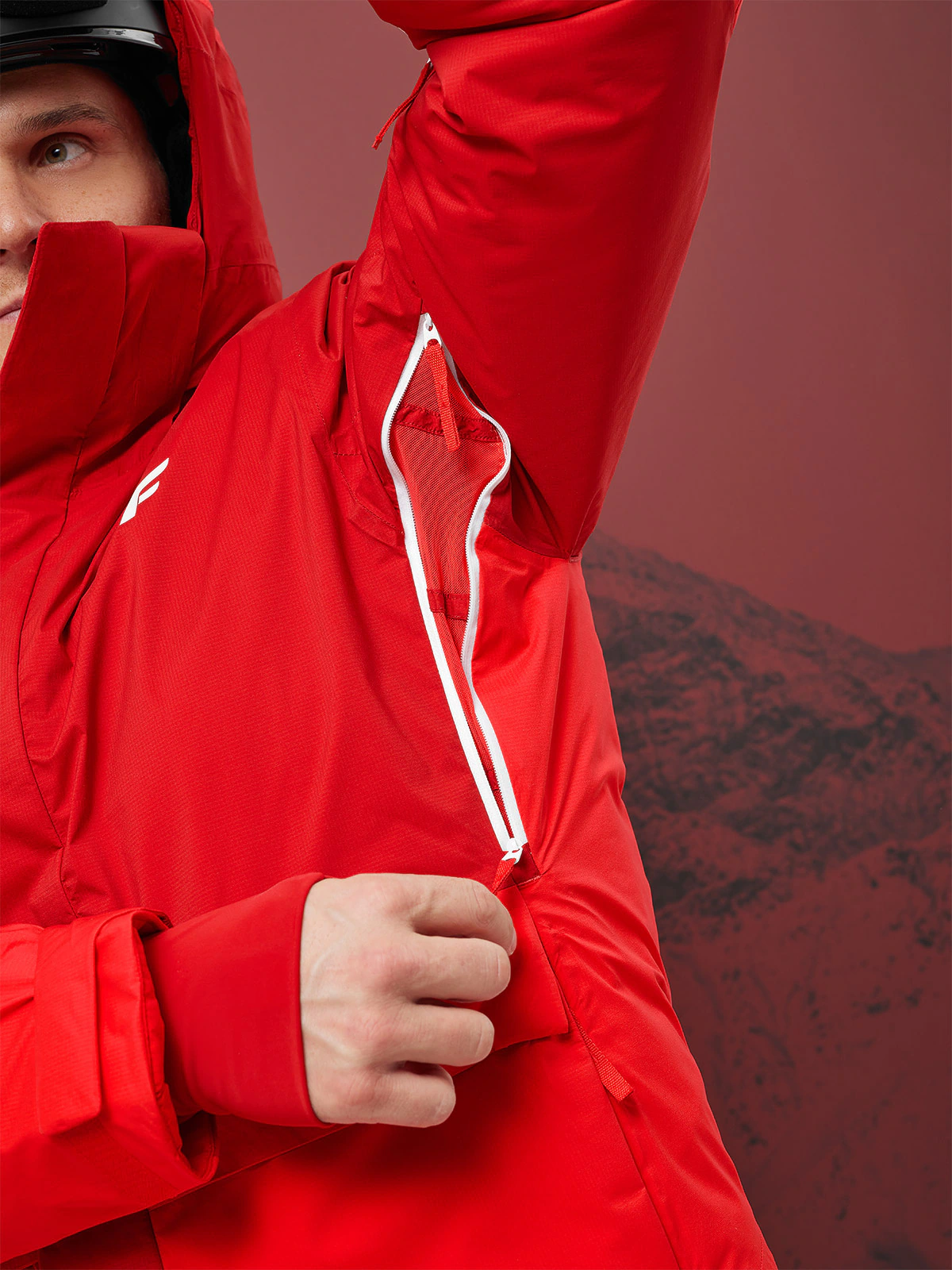 Kurtka narciarska membrana Dermizax 20000 męska - czerwona