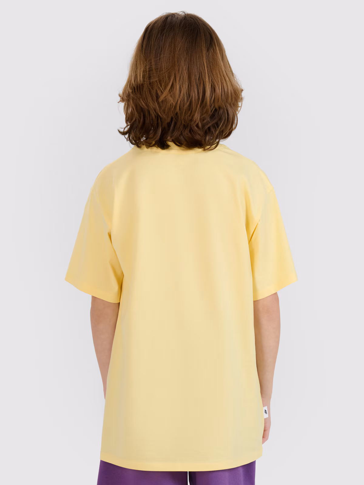 T-shirt oversize z nadrukiem chłopięcy - czerwony