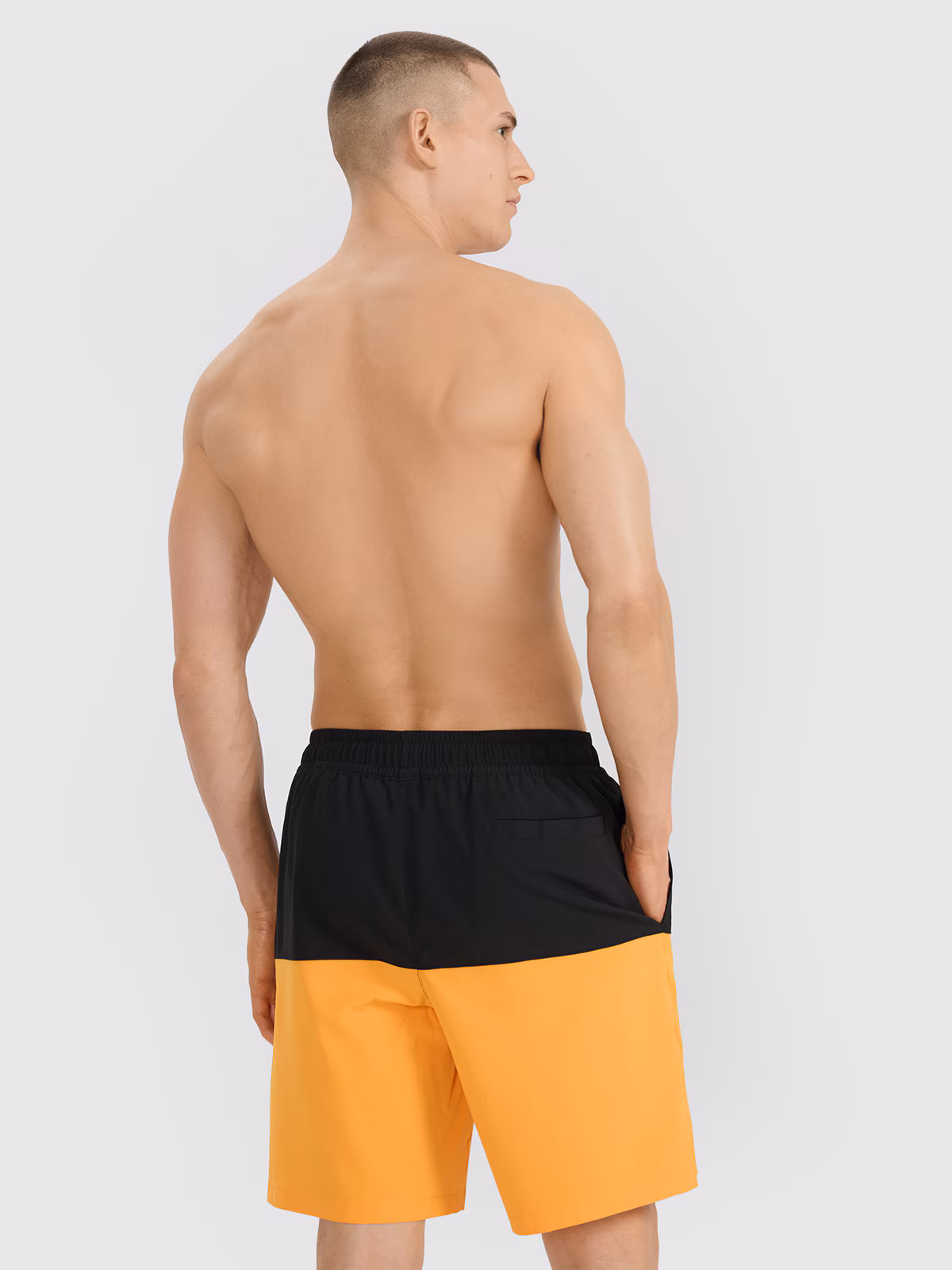 Spodenki plażowe męskie - niebieskie