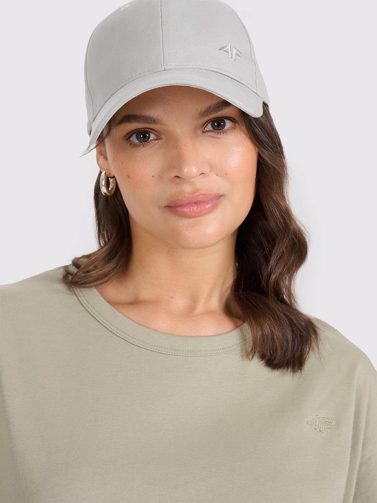 T-shirt oversize gładki uniseks - szary