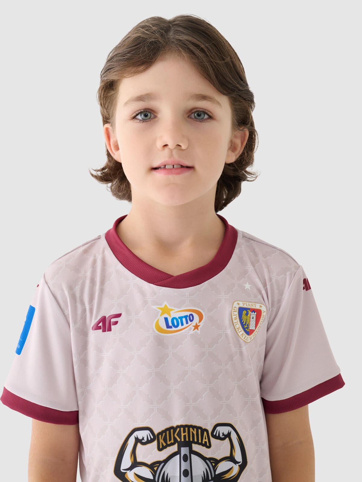 Trzecia koszulka klubowa z sezonu 2024/25 chłopięca 4F x Piast Gliwice - multikolor