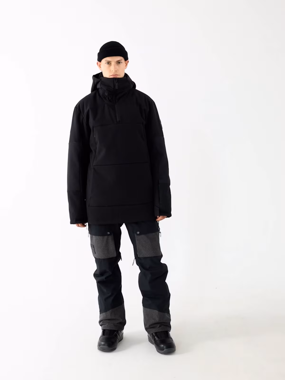 Kurtka snowboardowa membrana 8000 męska - czarna